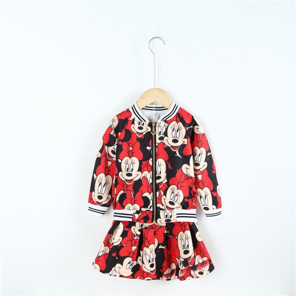 - Minnie Mouse two piece skirt set for girls